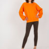 Oranžová basic oversize mikina – WENARA