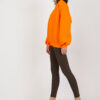 Oranžová basic oversize mikina – WENARA