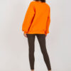 Oranžová basic oversize mikina – WENARA