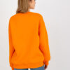 Oranžová mikina bez kapuce s výšivkou – VERARA