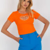 Oranžový crop top HEARTGEM