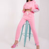 Růžové jogger tepláky Lily Rose – FRAELLE