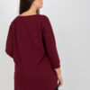 Tmavě fialová plus size mikina APPLINNE