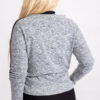 Šedá plus size halenka CEVARINE s mašlí