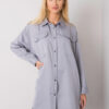 Šedá oversize košile ex moda – ARLINDA