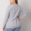 Šedá plus size mikina LILAVIE s aplikací