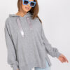 Šedě melírovaná bavlněná hoodie – MERELLA