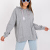 Šedě melírovaná bavlněná hoodie – MERELLA