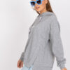 Šedě melírovaná bavlněná hoodie – MERELLA
