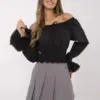 Šedé elegantní sukňové kraťasy s plisováním – AGNES