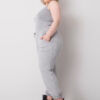 Šedé melírované tepláky Ainhoa plus size – EVIENNA