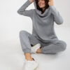 Šedý basic teplákový komplet s oversize mikinou – CLIO