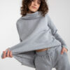 Šedý basic teplákový komplet s oversize mikinou – CLIO