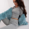 Šedý dvoudílný casual komplet – LYSANDRA