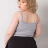 Šedé plus size tílko SAVERINA