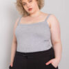 Šedé plus size tílko SAVERINA