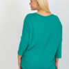 Tyrkysový plus size top VIVANEA
