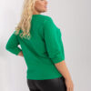 Zelená plus size mikina GREENPOCKET