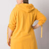 Okrově žlutá plus-size mikina Zurich na zip – IOLARA