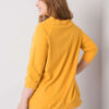 Hořčicová plus size mikina Naenia z bavlny – ELNARA